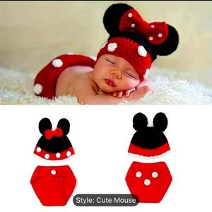 Newborn Baby Crochet Photo Props